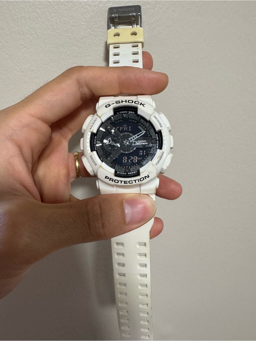 G-Shock White and Black Men's Sport Watch